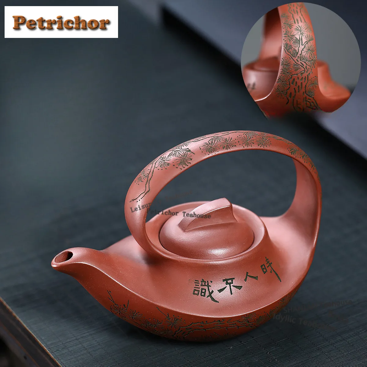 

400ml Boutique Yixing Purple Clay Teapots Handmade Lifting Handle Pot Raw Ore Clear Water Mud Kettle With Infuser Zisha Tea Set