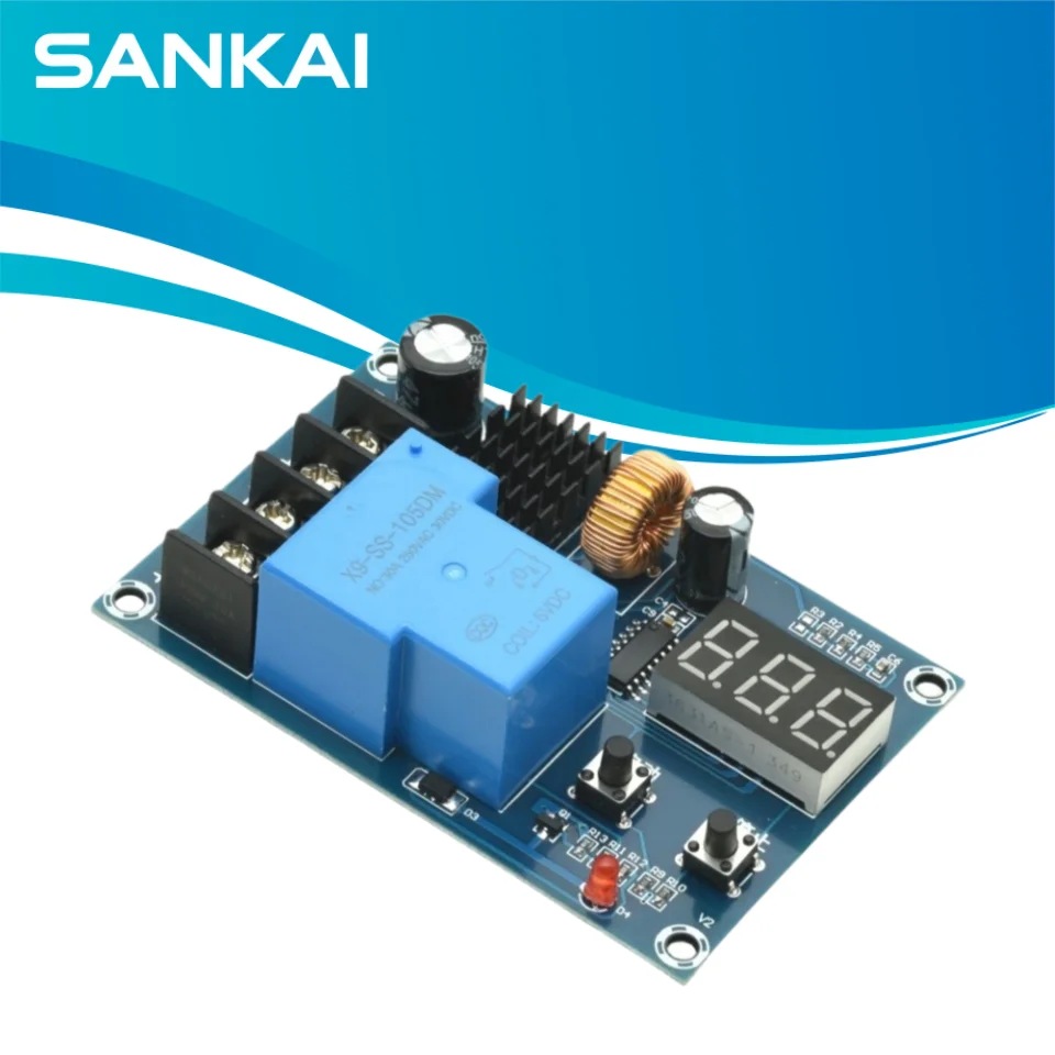 XH-M604 Lithium Battery Charge Control Module 6-60V Overcharge Protection Auto Cut Off Charging Switch Controller