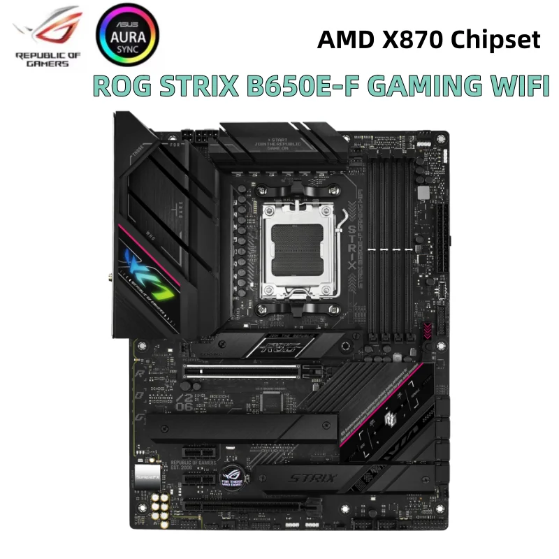 ROG STRIX B650E-F GAMING WIFI motherboard AMD B650 ATX Mainboard AM5 Socket for AMD Ryzen™ 9000& 8000 & 7000 Desktop Processorss