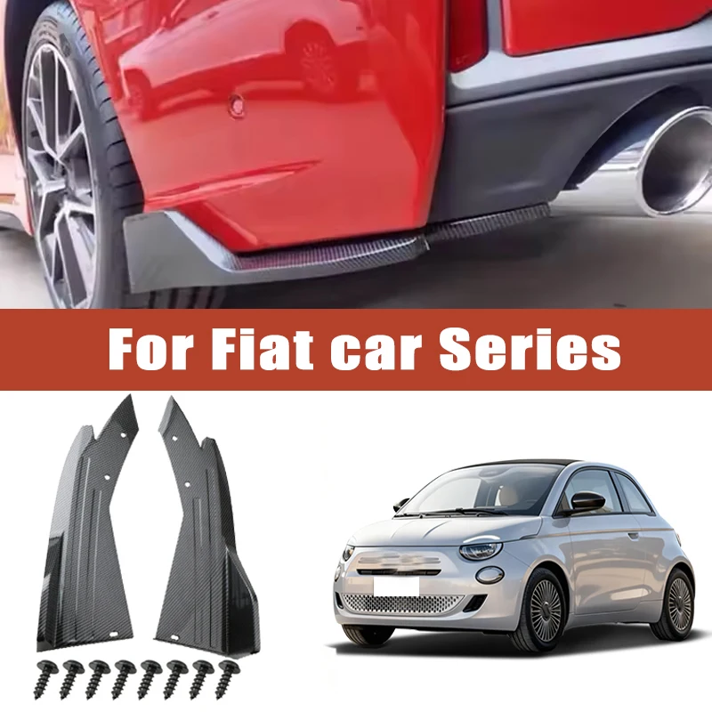 

2pcs Rear Bumper Spoiler Lip Splitter Diffuser Anti-Crash Winglet Car Mod For Fiat 500 Panda Tipo Ducato Doblo Fiorino Palio
