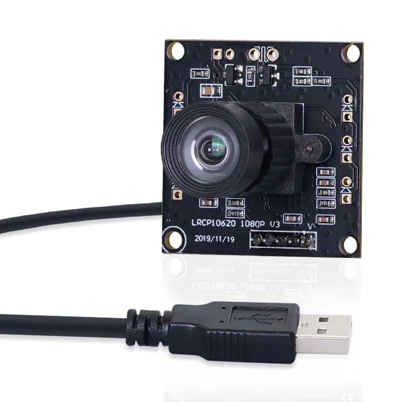 

1080P OV2710 2.9mm 100 Distortionless USB HD CMOS 1/2.7" Sensor 30fps UVC Plug Play M12 Mounting Industrial Camera Module for