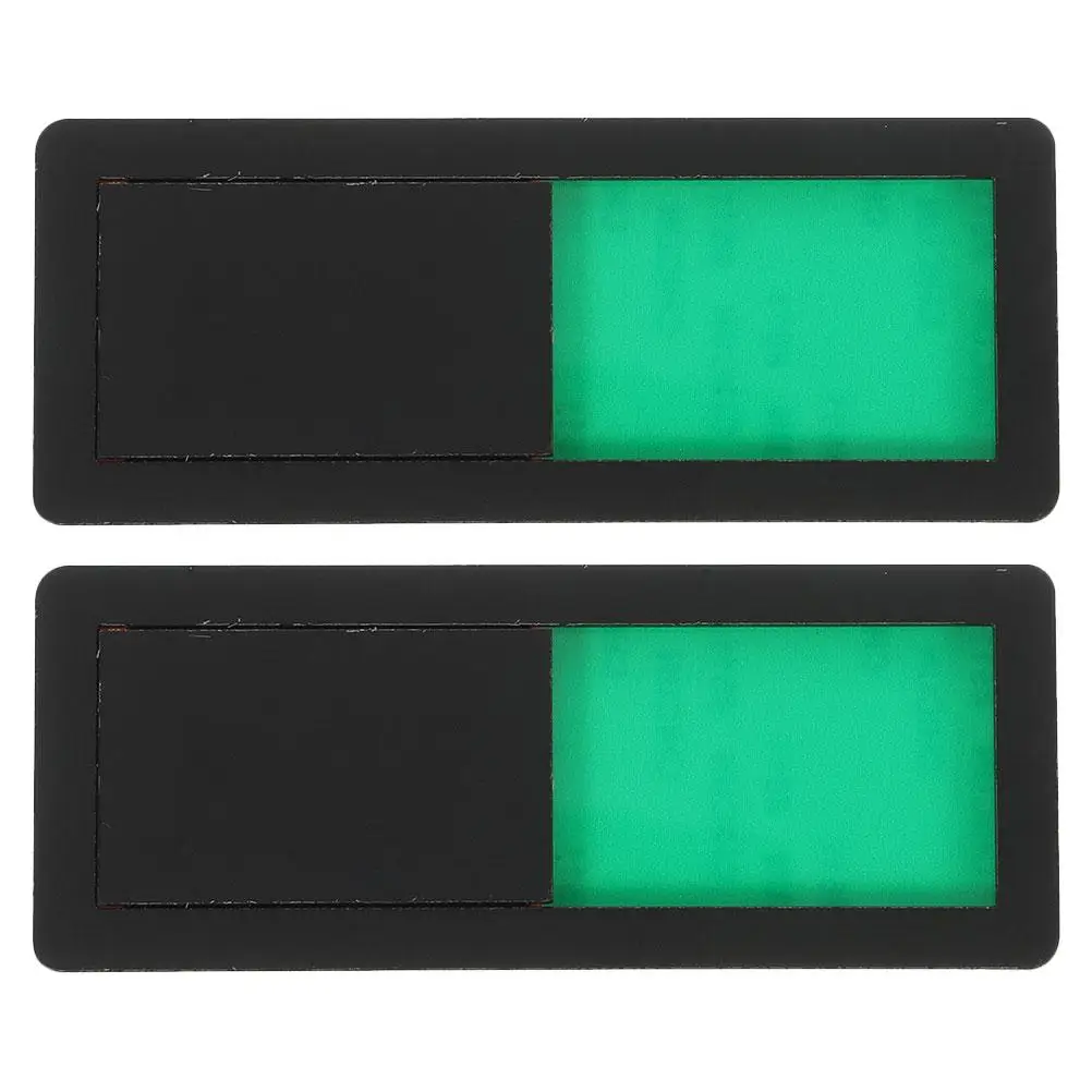 

2 Pcs ID Plate Bathroom Occupied Sign Toilet Slide Privacy Number Restroom Abs Door Signboard
