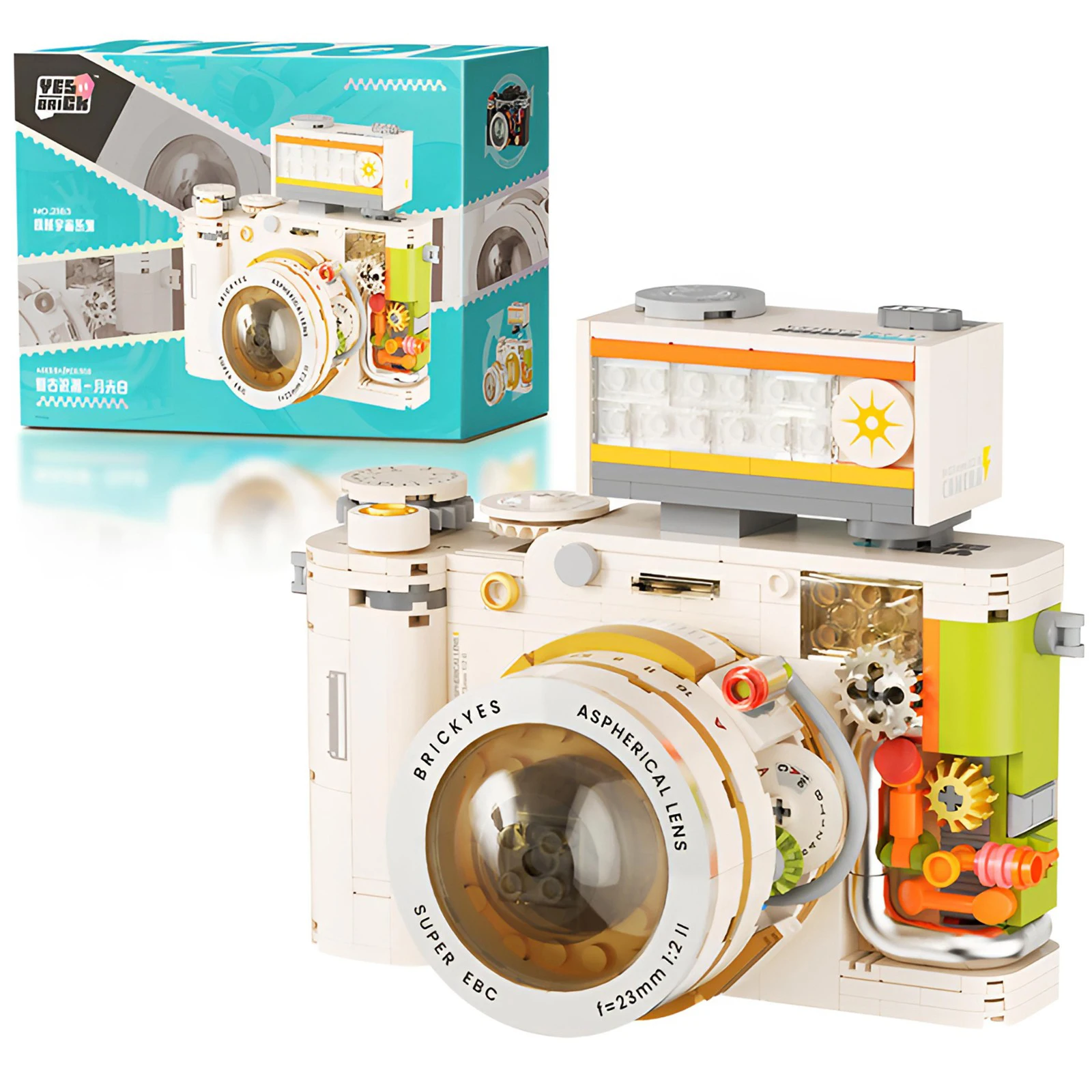 

Building Blocks Camera, DIY STEM Toys, Building Construction Brick Set Best Gift for Adult Teens Kids Collectible Model Digital