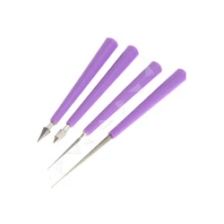 Bead Reaming Needle Grinding Needle File Diamond Manual Supplies 4 Pieces of Set of Grinding Tools