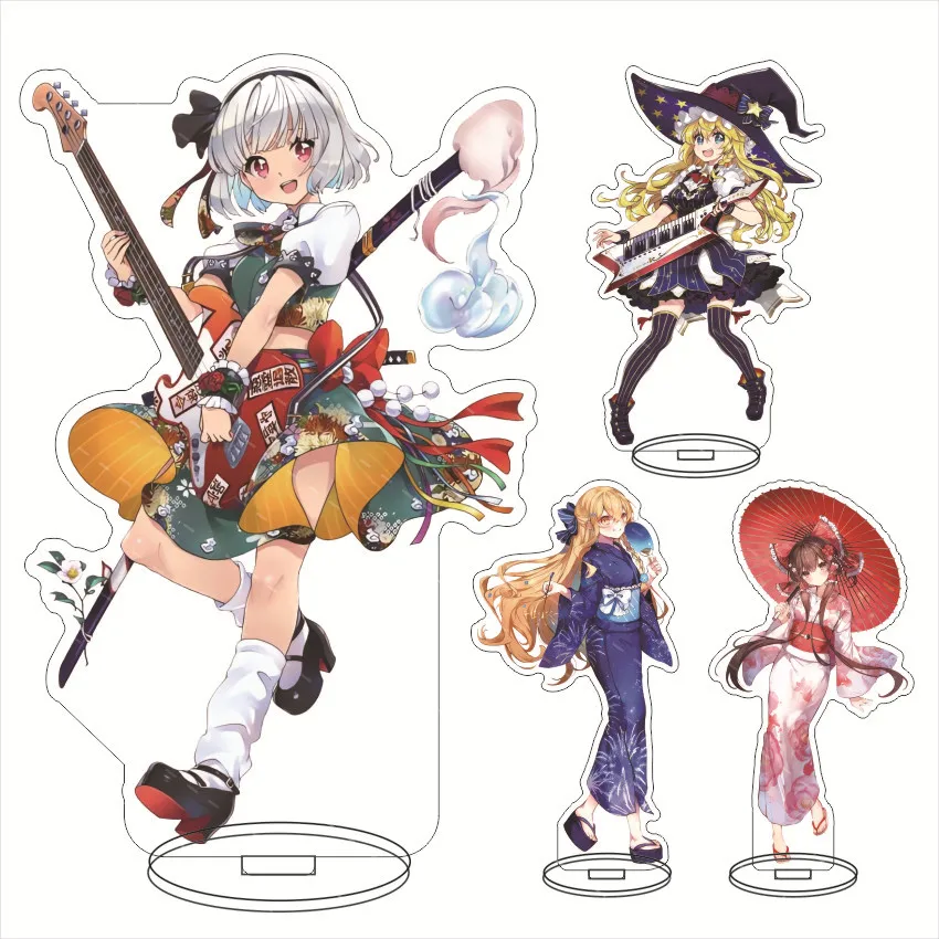 

Charm Anime Fans Gifts Touhou Project 16cm Acrylic HD Desk Decoration Collection Plate Figure Stand Model Kirisame Series About