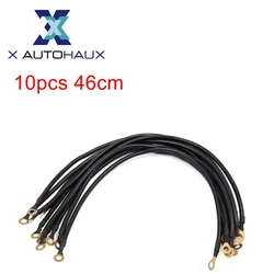Autohaux-Cable de tierra para batería de coche, Cable de conducción eléctrica de voltaje estable, color negro, 26cm, 46cm, cc 12V, 24V