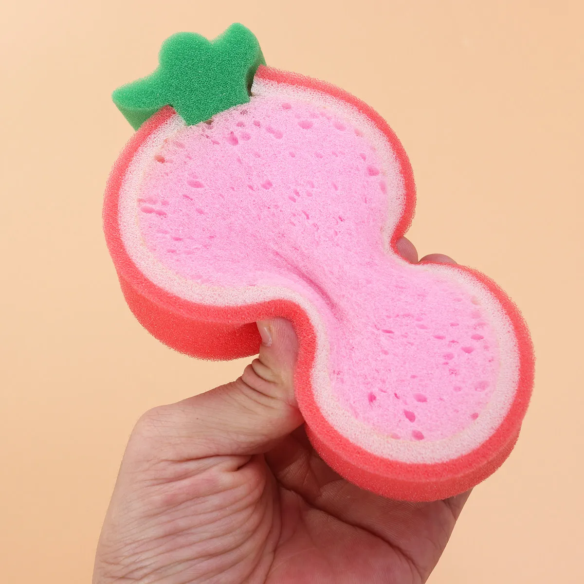 

4Pcs Child Shower Sponge Set Fruit Bath Cotton Cartoon Design for Kids Soft Cleansing Sponge Exfoliates Sensitive Skin Safe