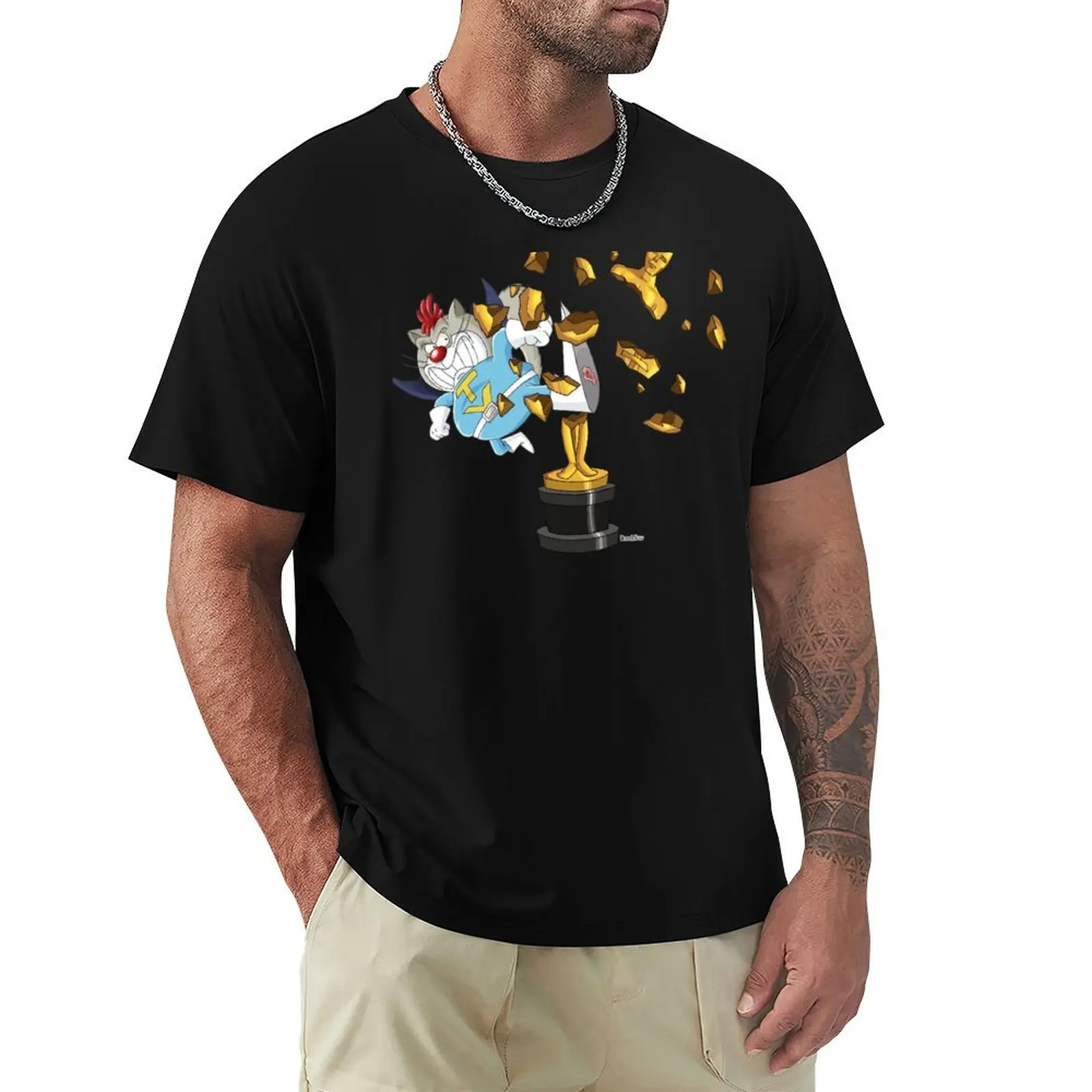 

Telegattone vs Oscar T-Shirt custom t shirt oversized cheap stuff plain mens white t shirts