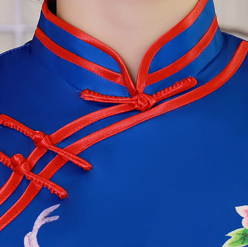 Cheongsam Nieuwe Verbeterde Mode Split Slim Fit Dagelijks Lange Elegantie Retro Plus Size Moederkleding