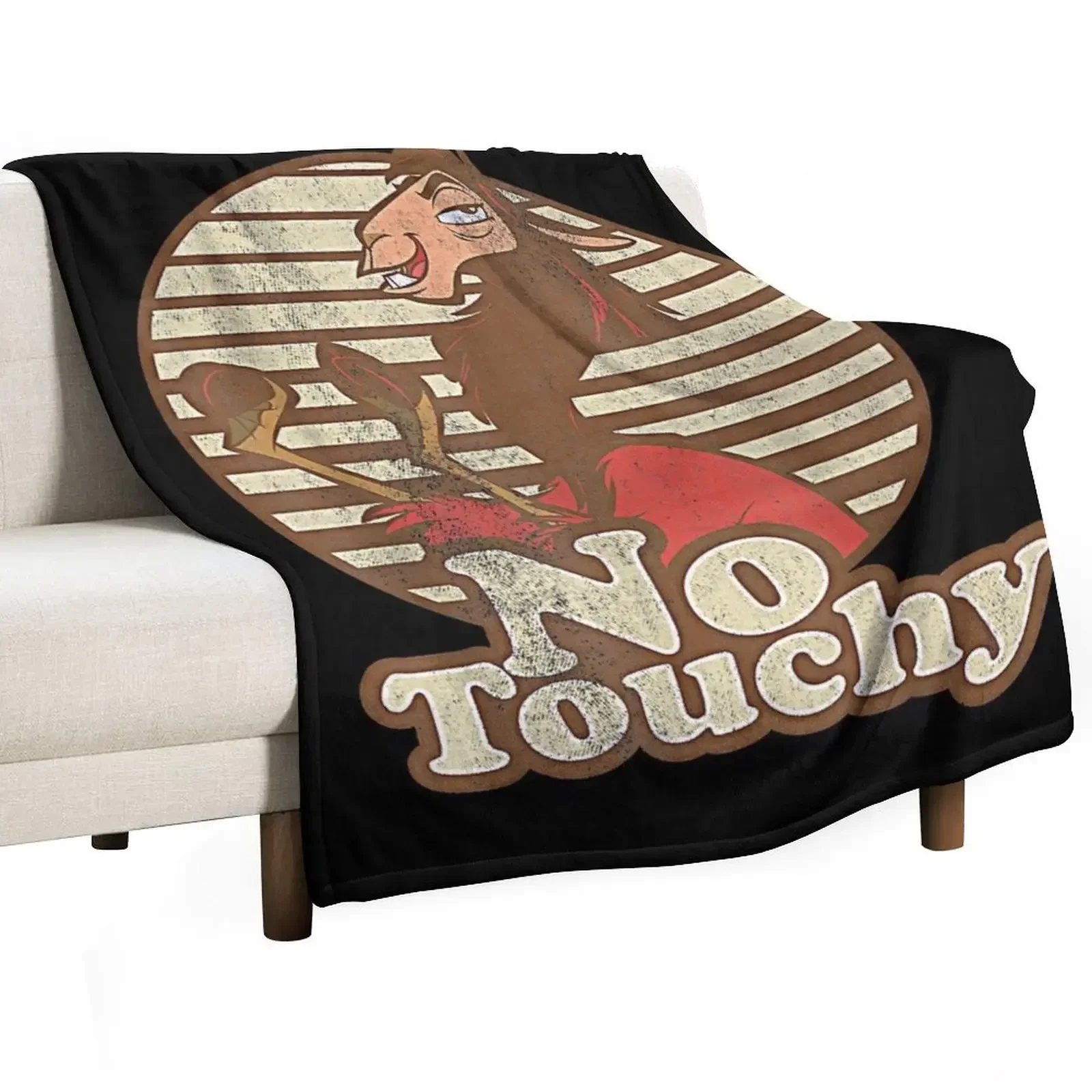 Vintage Distreesed New Gr.Kuzco Llama No Touchy Throw Blanket blankets ands for sofa Decorative Sofa Blankets