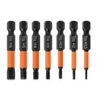 7pcs Screwdriver Bit Set Magnetic Hex Head 1/4 Shank Screwdriver Bit Electric Hexagonal Bit Screwdriver Socket Bit H1.5-H6