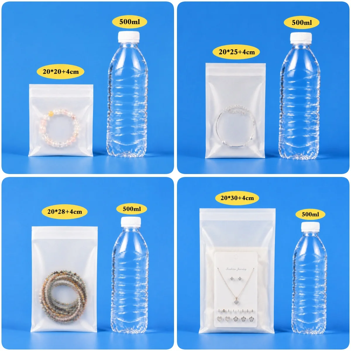 Umweltfreundliche, biologisch abbaubare Glasin-Papiertüten, halbtransparente Tasche, selbstklebende Umschläge, für Datenkabel, Kleidung, Accessoires – Detail 11