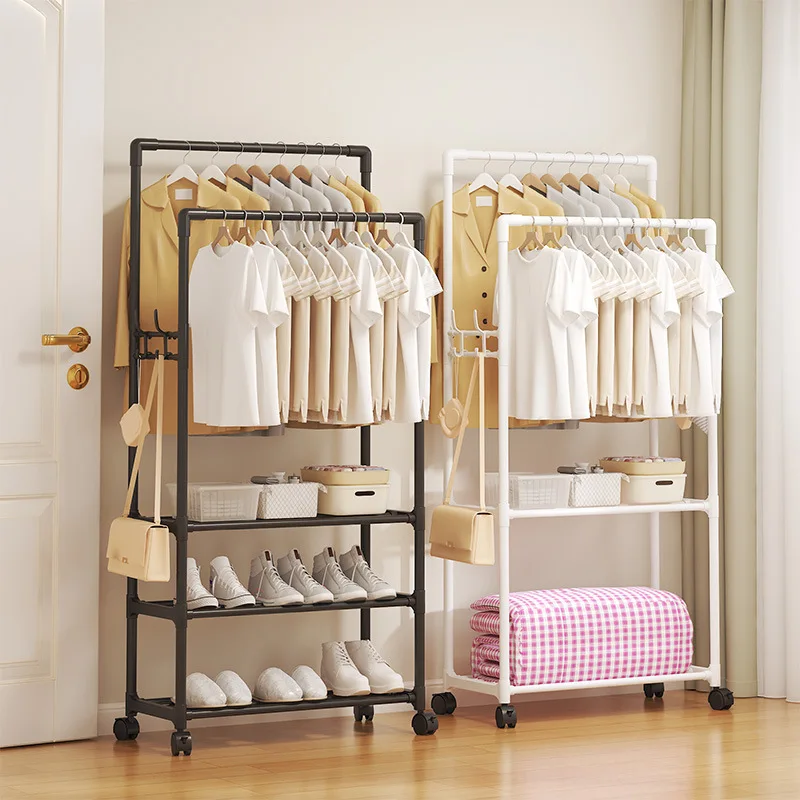 

Metal Integrated Shoe Hat Rack Multi-Functional Bedroom Storage Clothes Rack Coat Rack ORGANIZER for CLOSETpromote sales
