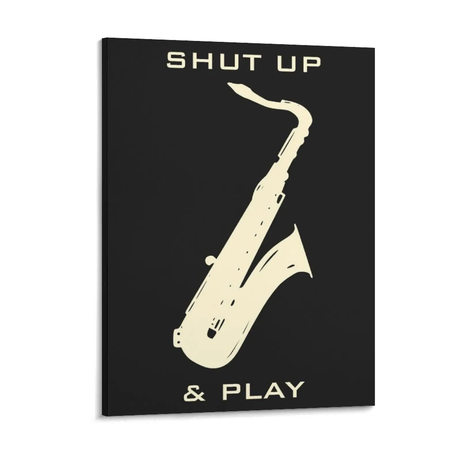 Saxophone Canvas Painting Home Vintage Custom Vintage Cinema Framed Wall Paintings