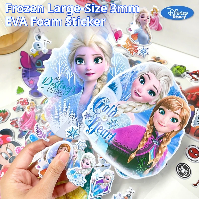 

Disney Large 3d Raised Eva Foam Stickers 3mm Thick Cartoon & Anime Character Stickers Kids Diy Craft Decor Cute Fun Gift