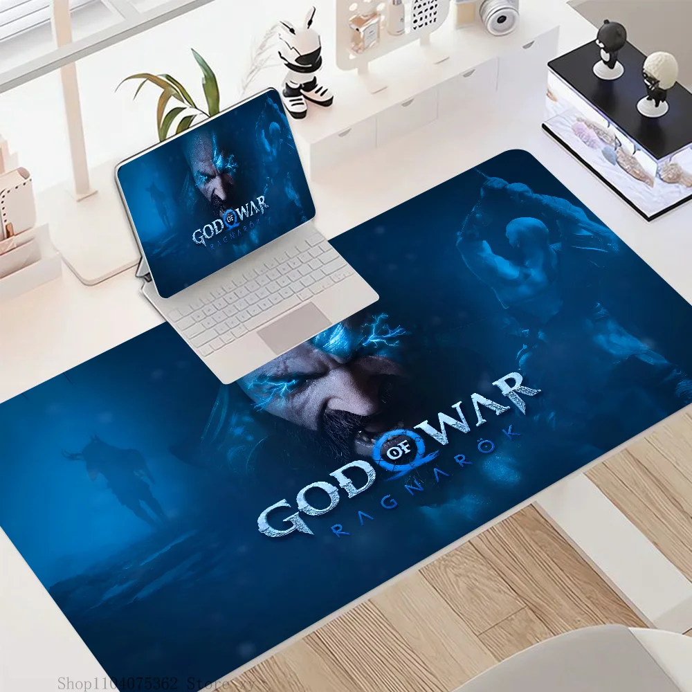 Game G-God Of War Mousepad Mouse Mat Desk Mat With Pad Gaming Accessories Prime Gaming XXL Keyboard Pad Padding Mat