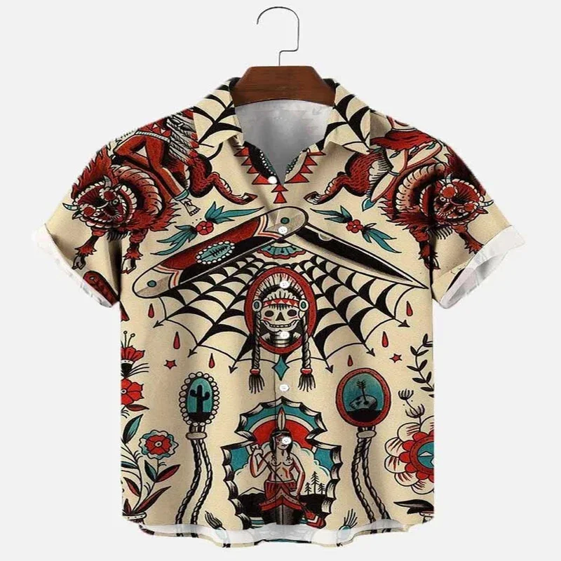 Indian Hunting Women Shirt 3D All Over Printed Hawaiian Shirt for Men and Women Casual Shirt Unisex