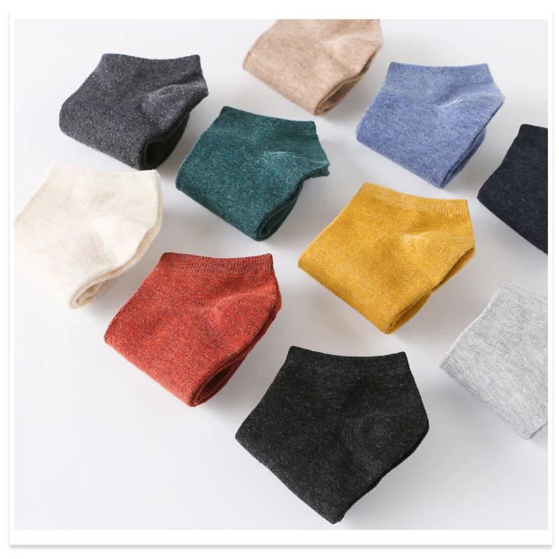 Men Socks Vintage Cotton Socks Fashion Sports Boat Socks Low Tube Male Running Socks Comfortable Women Large Size Socks Hosiery