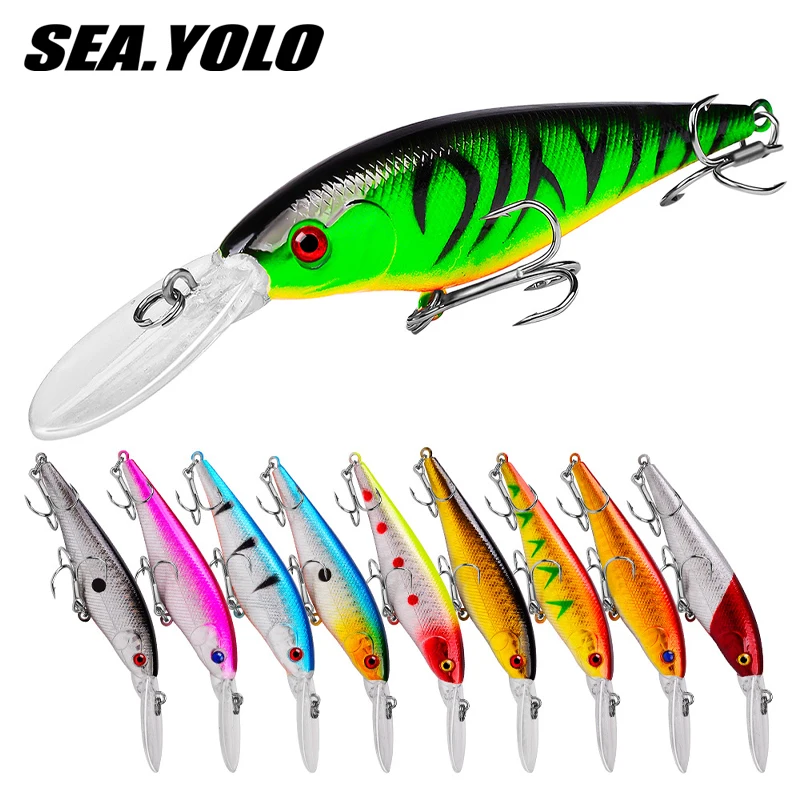 

Sea.Yolo Floating Minnow Fishing Lure 11.5g115mm Bass Bait Seabass Pike Isca Artificial Pesca Accesories Mar Peche En Mer Leurre