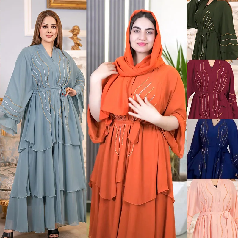 Abaya Dubai Luxury for Women 2024 African Muslim Fashion Dress caftano Marocain abiti da sera Boubou Robe Djellaba Femme