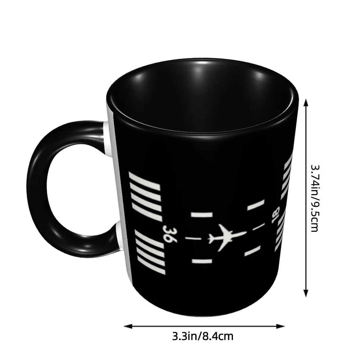 Airport Runway Coffee Mugs DIY Customized Aviator and Pilot Ceramic Tea Milk Mug Cup