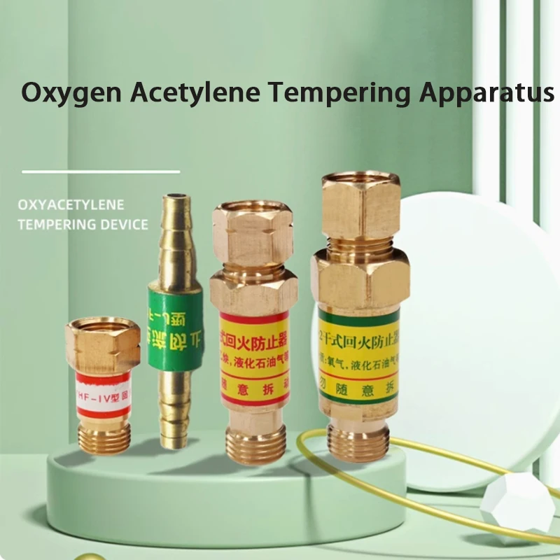 

Oxygen Tempering Valve Cutting Gun Welding Gun Accessories HF-2 Acetylene Thickened Tempering Preventer Propane Device For Torch