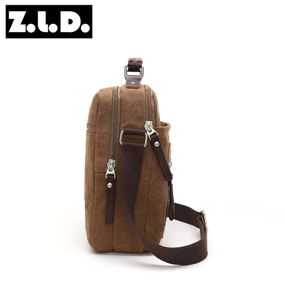 Novo homem mensageiro saco de lona multifuncional portátil casual bolsa de ombro dos homens retro moda masculina crossbody saco