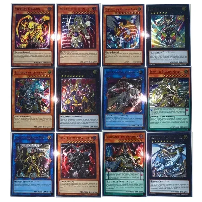 OCG Yu-Gi-Oh!! بطاقة تجميع فلاش خشنة بالعين الحمراء للساحر الأسود للأطفال ، لعبة بطاقة هزلية ، هدايا الاحتفال ، 6 ، 7 ، DIY ، 53