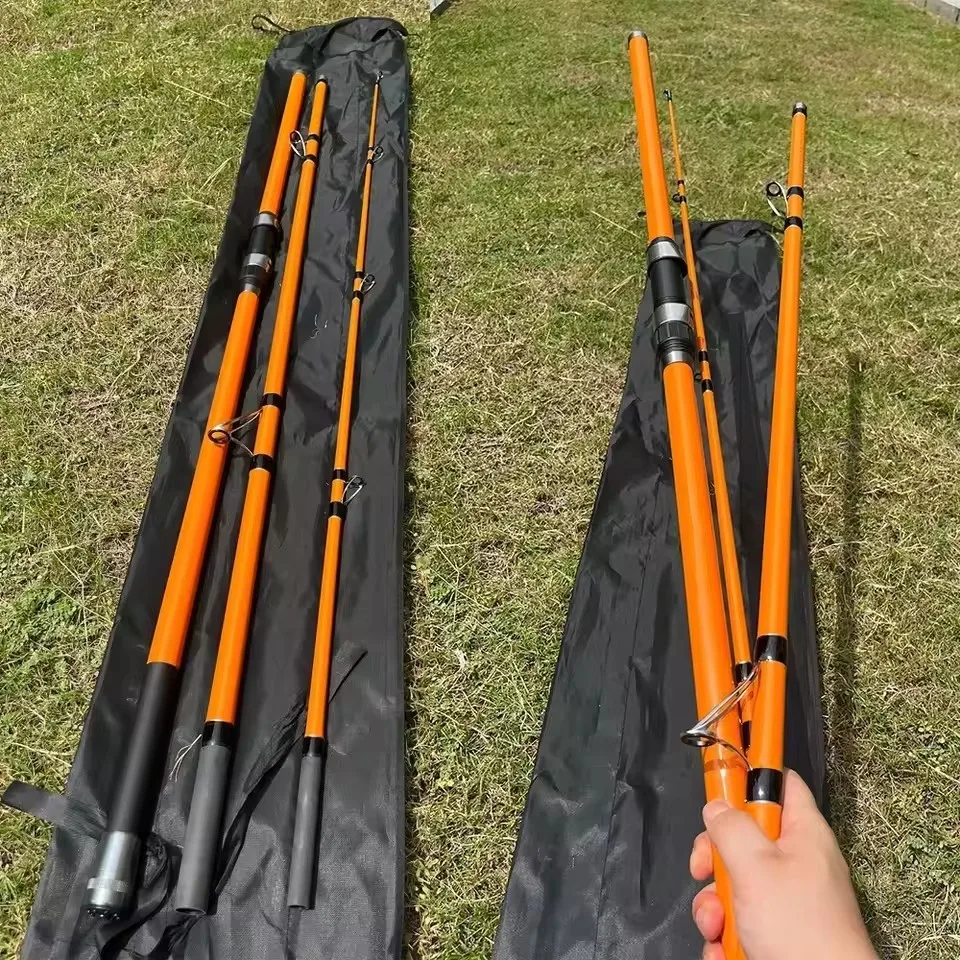 Caña surf carbono giratoria desmontable para viaje y agua salada - imagen 4