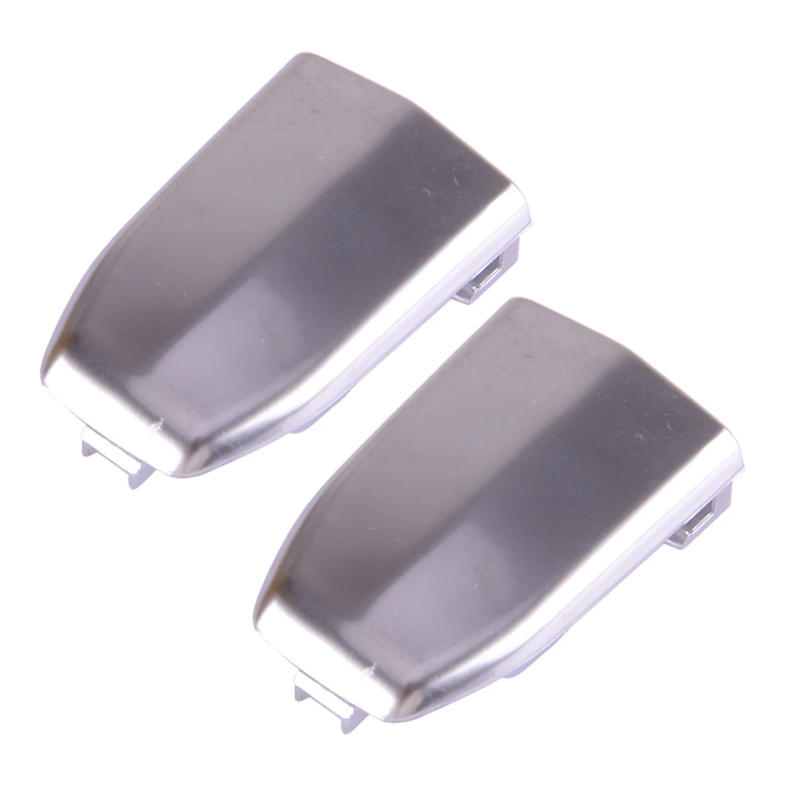 13596115 2Pcs Front Door Handle Lock Cylinder Cover Cap Fit for Cadillac Escalade ESV 2015 2016 2017 2018 2019 Silver