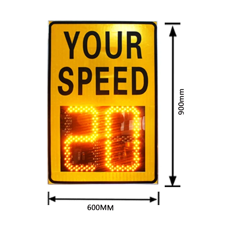 Wholesale Price AC85-220V Road Safety Two-digit LED Radar Speed Limit Sign