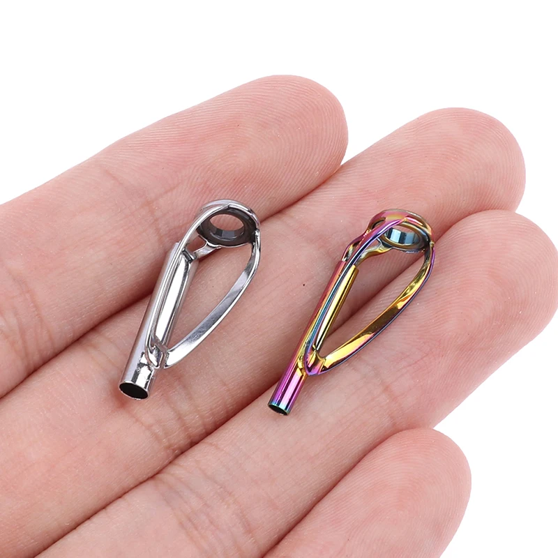 For Spinning Casting Fishing Rod Building Repair Raibow Eye Line Ring Fishing Supplies Sliver Free Of Top Tip Guide