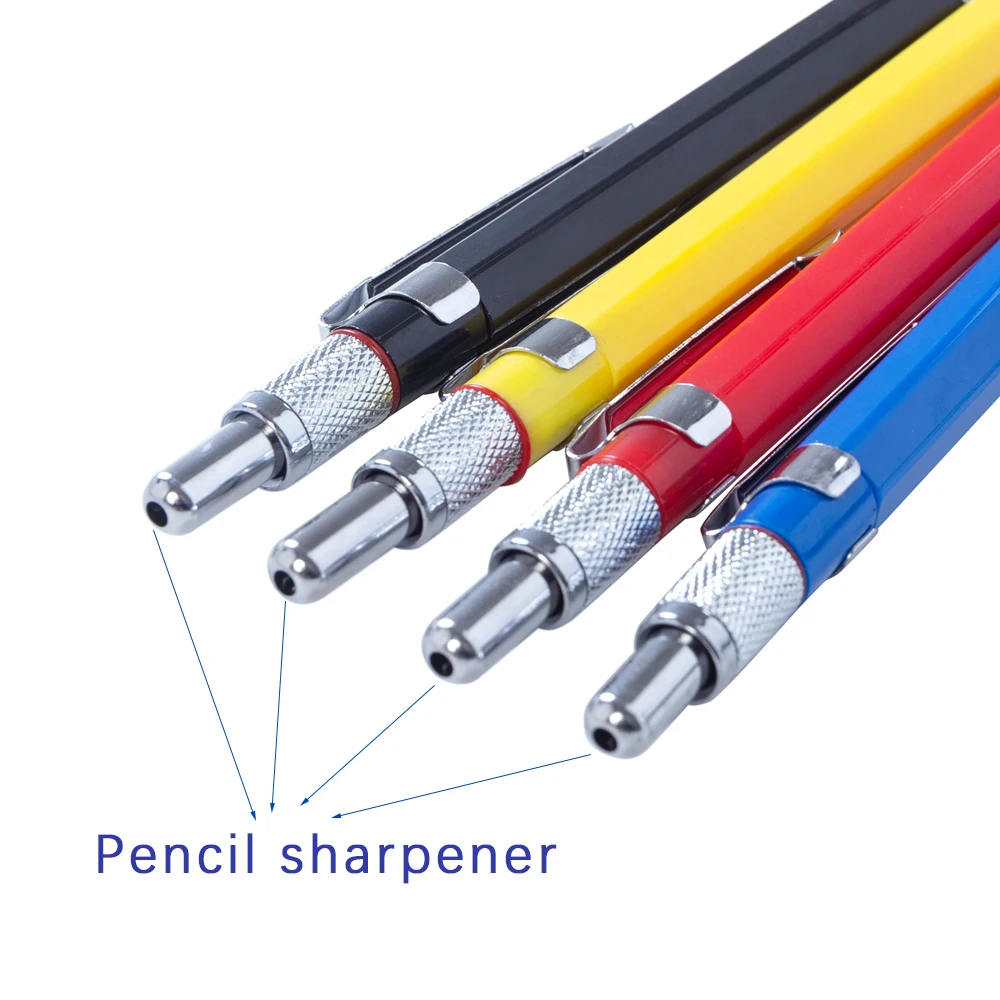 2,0 mm Metall-Druckbleistift für Kunstzeichnungen und Design, HB Automatikbleistift mit niedrigem Schwerpunkt, zum Schreiben, für Studenten, Büro und Schule – Detail 4