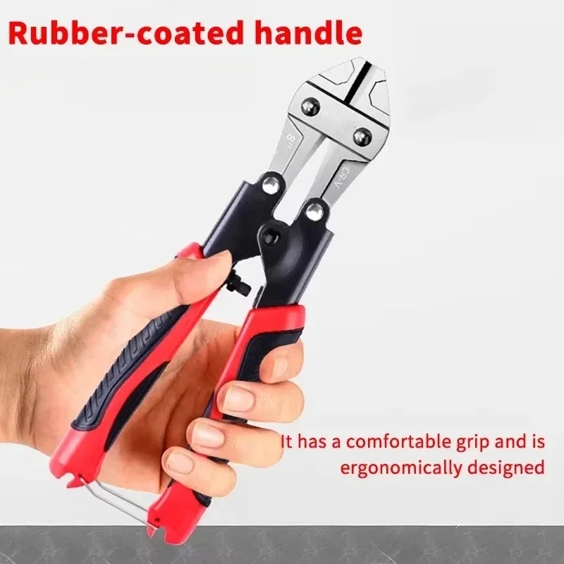 

1pc Mini Bolt Cutter, Made Of Chrome-Vanadium Alloy Steel, Fast And Sharp, Labor-Saving Operation, Used To Cut Wire, Bar Steel,