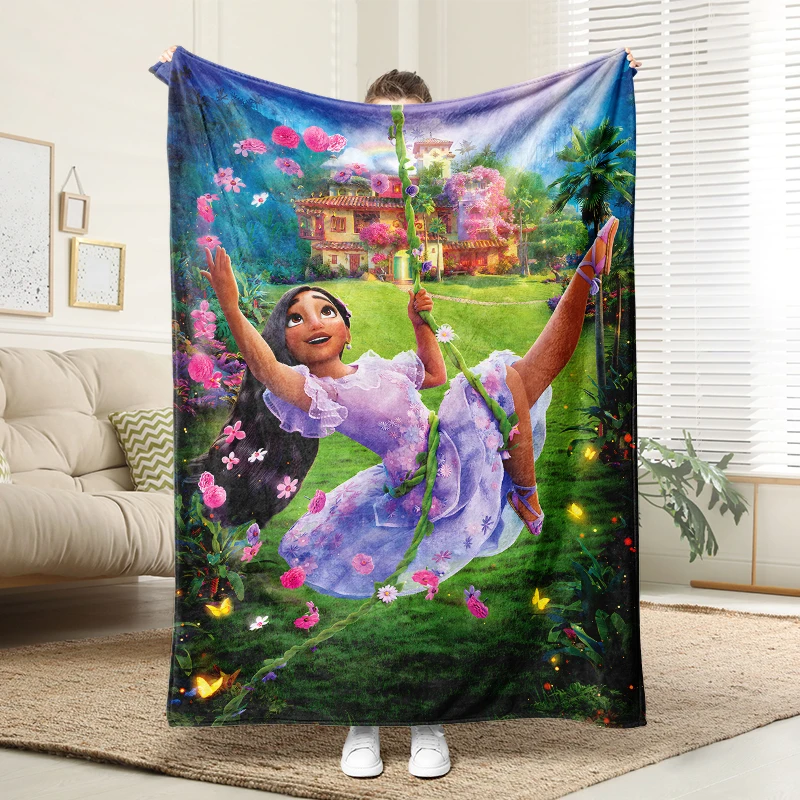 

Disney Encanto Mirabel Soft Plush Blanket Warm Throw Sofa Bed Cartoon Blanket Kids Adults Gift Home Decor
