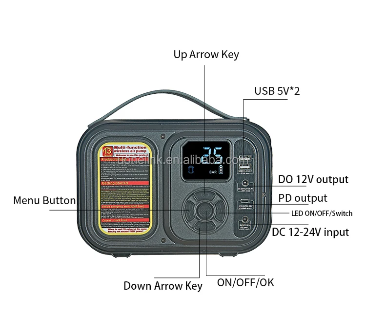 2025 محطة محمولة رائجة 200 واط بطارية ليثيوم ثلاثية مصباح ليد جيب 7 طرق MPPT الاتحاد الأوروبي المنزل سيارة داخلي التخييم في الهواء الطلق #6