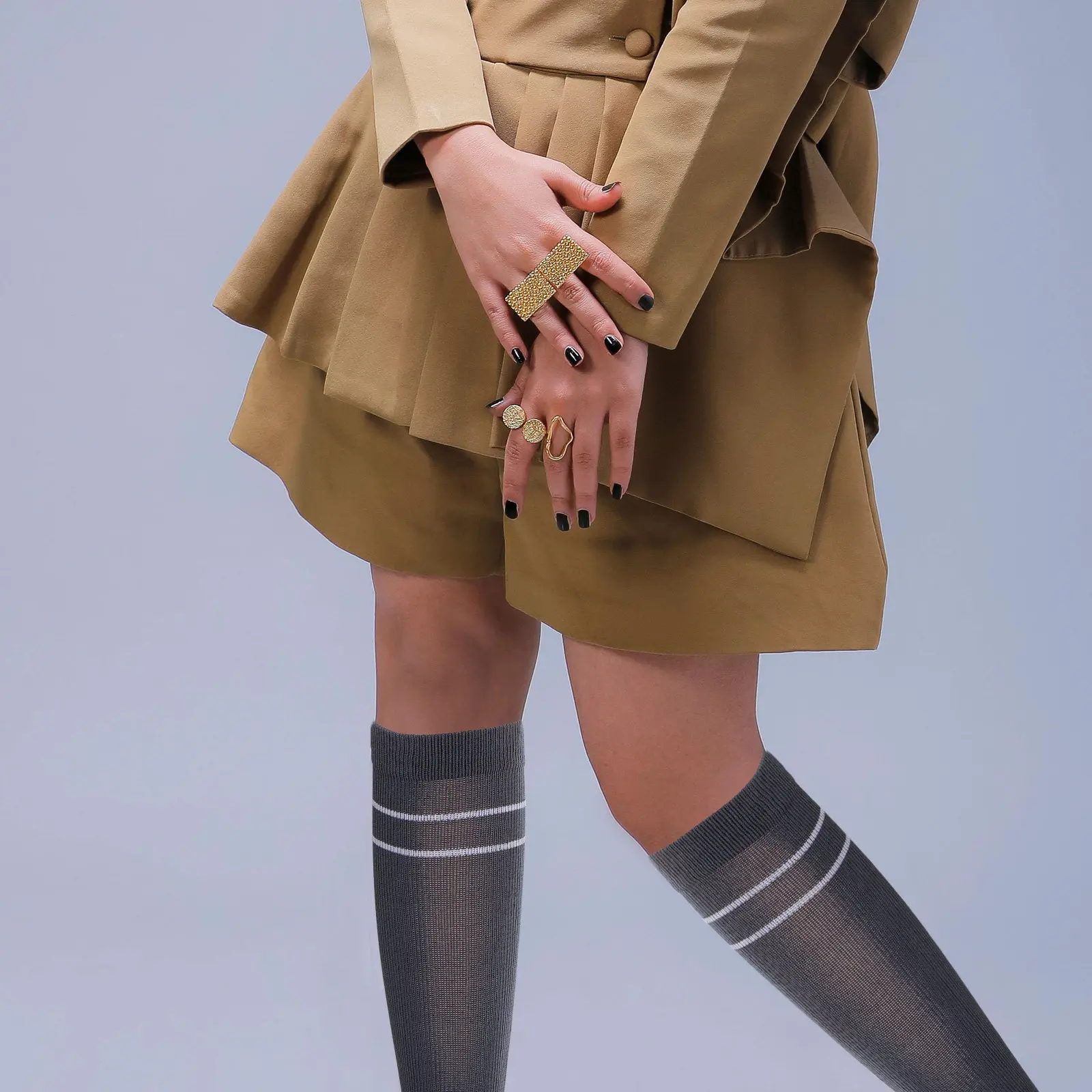 

6Pairs Compression Socks Women Sports Pressure Stockings Athletic Long Socks Running Basketball Nursing Maternity