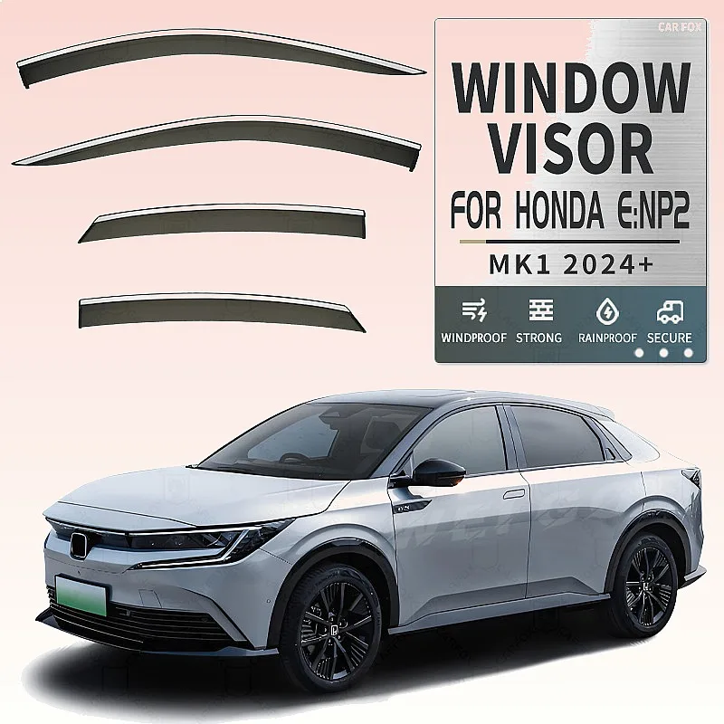 

For Honda eNP2 2024+ Car Window Visor Rain Sun Shade Awning Windshield Side Deflector Auto Accessories