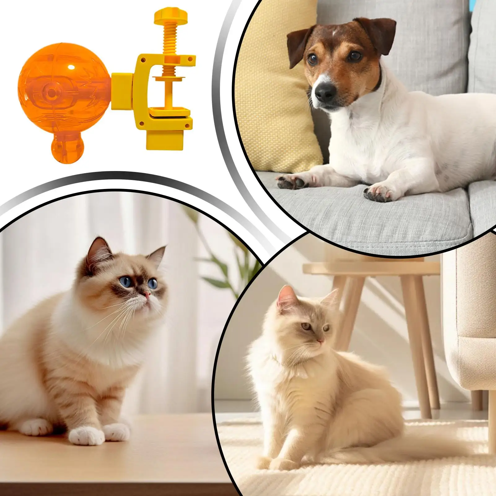 

Интерактивная игрушка-кормушка для кошек Creative Cats: развивающая игрушка-диспенсер для медленного кормления в форме жареной курицы, вращающаяся на 360°