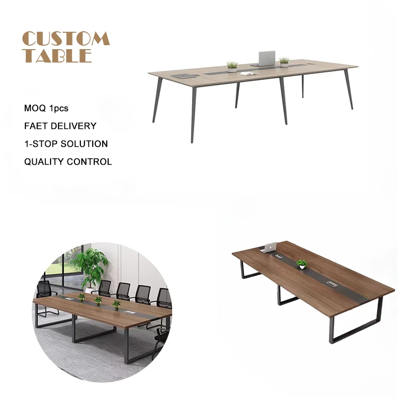 Modern Design and Large Ample Space Workstation Office Meeting Table for Staff with High Standard Material and Durable Design