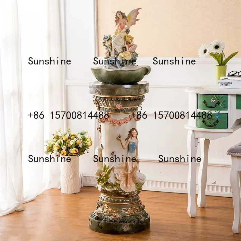 

Angel European Style Water Fountain Living Room Home Decoration Ornaments