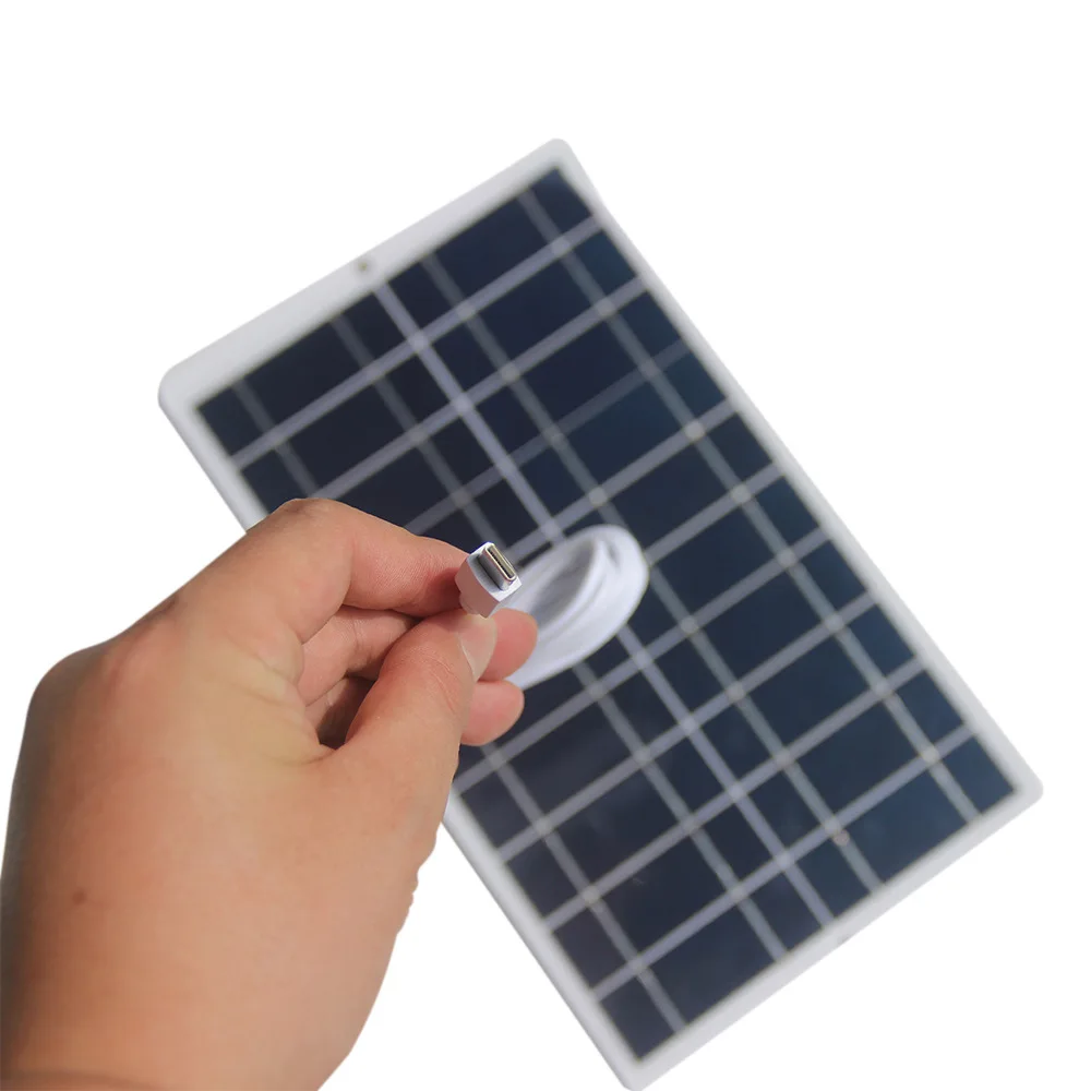 Panel Solar Flexible portátil de tamaño pequeño, 2 uds., 8W, 5V, para teléfono móvil, Camping, senderismo, carga rápida con puerto tipo C, cargador Solar