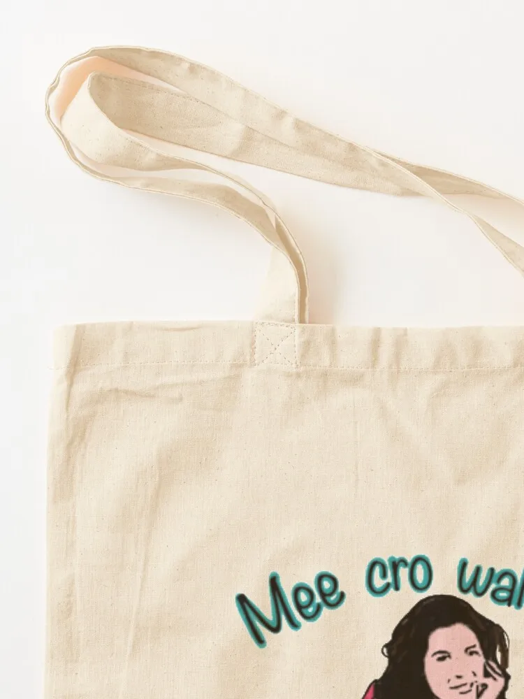 Nigella Lawson Mee - cro- wah - vay Cook Eat Repeat Tote Bag Canvas bag shopper bag woman tote women