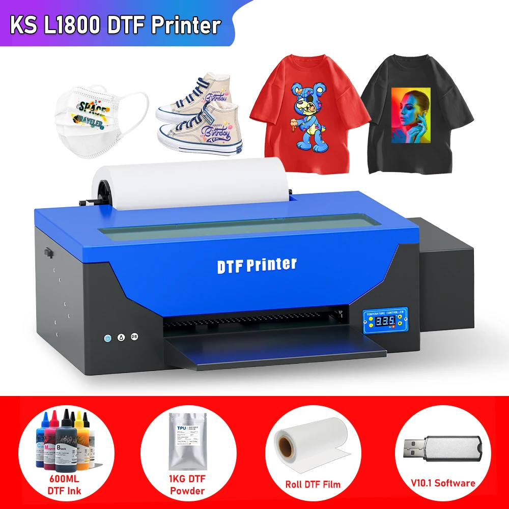 A3 DTF Printer A3 L1800 Transfer Printer Machine Heat Transfer impresora DTF Printer A3 For Clothes T-Shirt Printing Machine A3