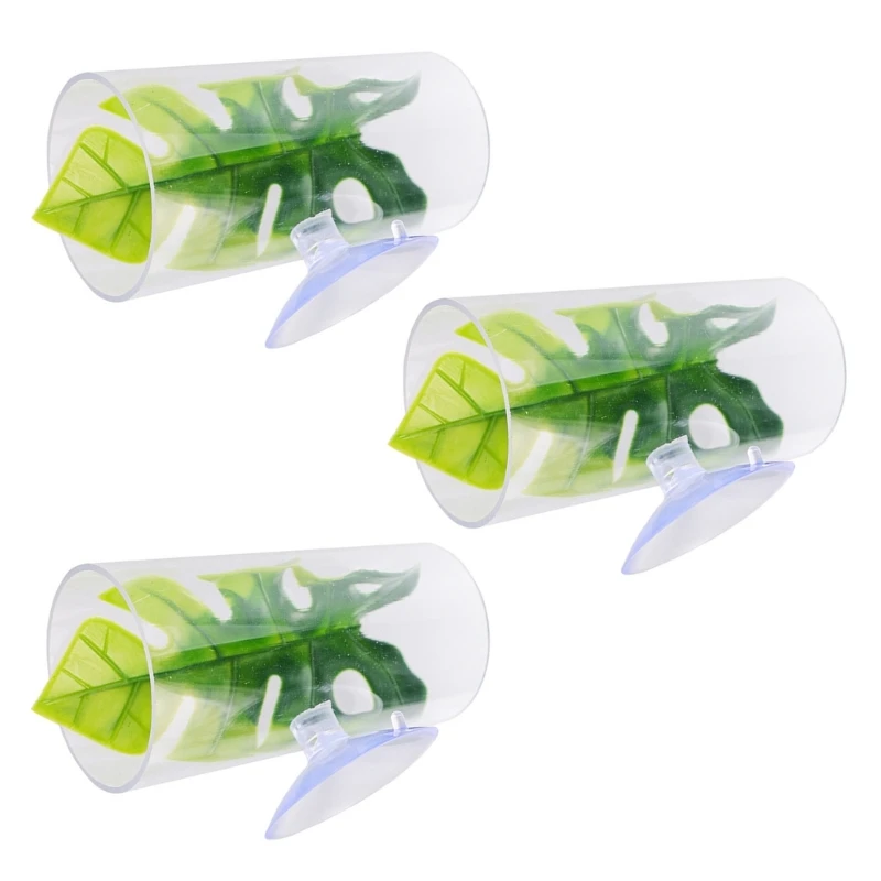 3pack Bettas Fishes Cave Small Fishes Hideaways Aquatic Bettas Tanks Ornaments for Safe Breeding Environment
