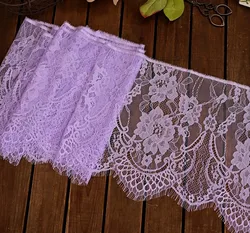 3m long 26cm wide quality eyelash lace fabric handmade diy dress skirt accessories