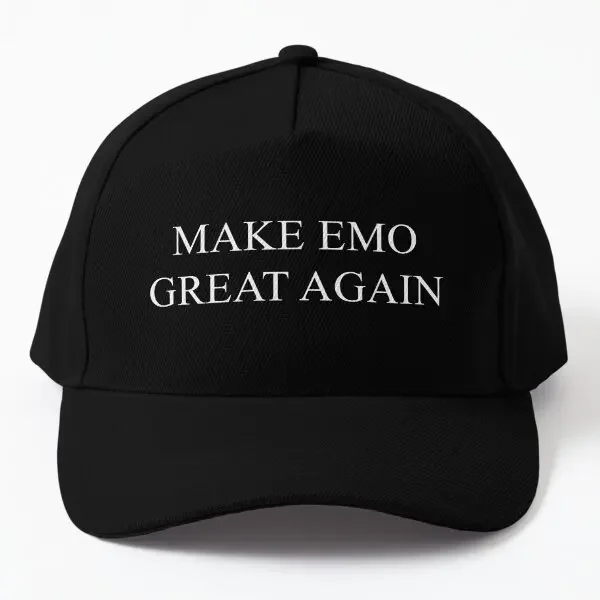 Make Emo Great Again  Baseball Cap Hat Casual Mens Hip Hop Outdoor Printed Boys Snapback Czapka Casquette Solid Color Fish