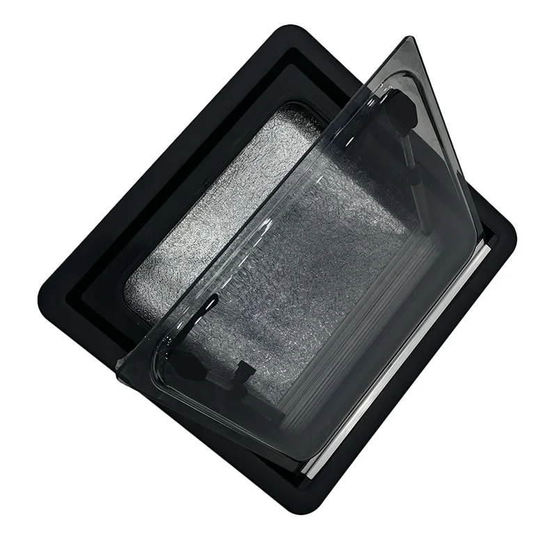 500x500mm High Quality Rv Window Caravan ASA Window With Aluminum Hinge For Off-road Camper Travel Trailer Rv Body Parts