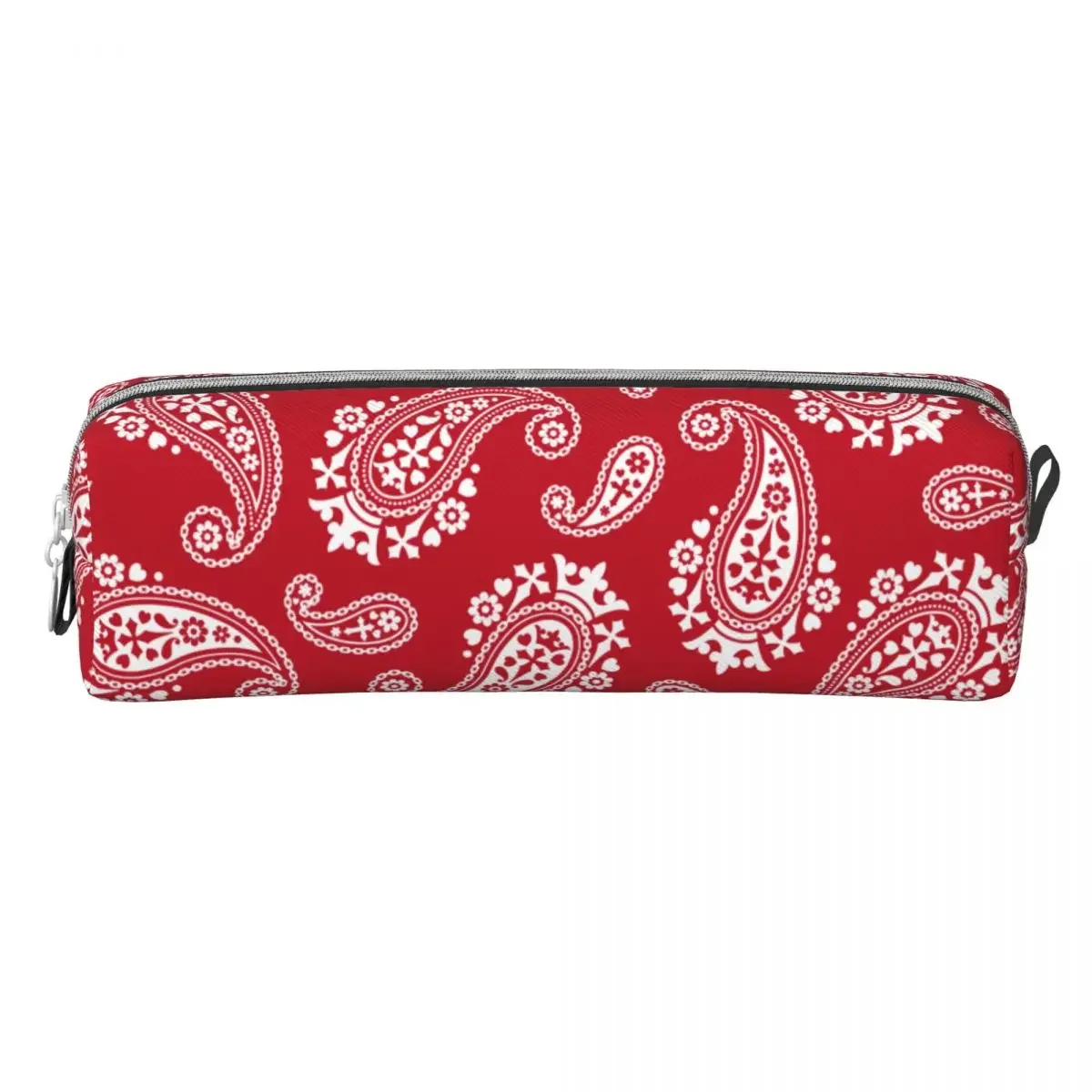 Cashew Flower Printing Pencil Case Red Girls Boys Cool  Pouch Graphic Back To School  Cases Supplies Birthday Gift