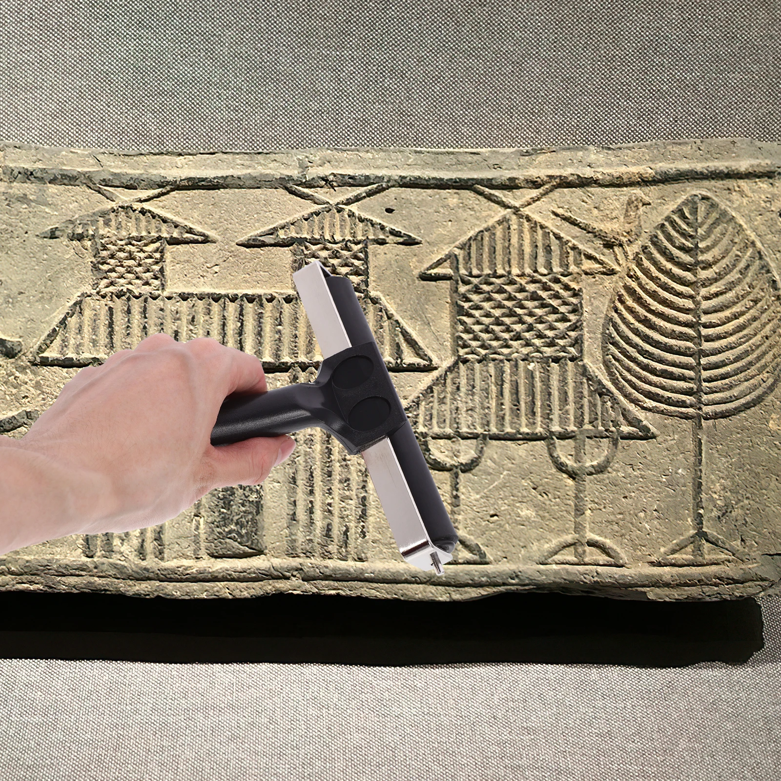 

3pcs Rubber Ink Stamping Tools Painting Crafting Supplies Printmaking Glue Roller Handheld Engraving Scrapbooking